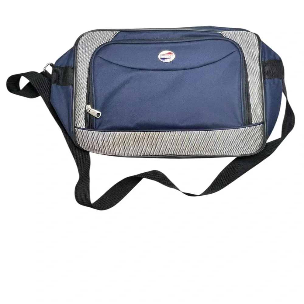 American Tourister Retro Carry On Travel Bag Blue - Set of 2